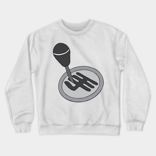 Manual Transmission Stick Shift Gearbox Crewneck Sweatshirt by murialbezanson